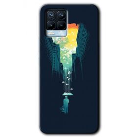 Realme 8 Pro City Bird Sky Baskılı Uyumlu Silikon Kılıf