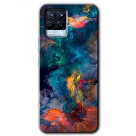 Realme 8 Pro Color Storm Baskılı Uyumlu Silikon Kılıf