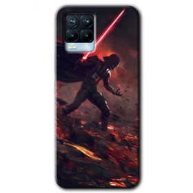 Realme 8 Pro Darh Vader Wars Baskılı Uyumlu Silikon Kılıf