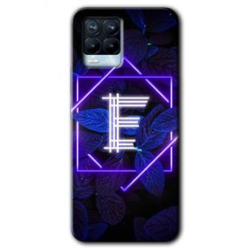 Realme 8 Pro Dark Neon Yaprak E Harfi Baskılı Uyumlu Silikon Kılıf