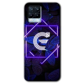Realme 8 Pro Dark Neon Yaprak G Harfi Baskılı Uyumlu Silikon Kılıf