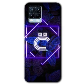 Realme 8 Pro Dark Neon Yaprak Ö Harfi Baskılı Uyumlu Silikon Kılıf