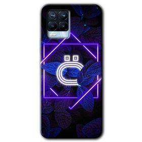Realme 8 Pro Dark Neon Yaprak Ö Harfi Baskılı Uyumlu Silikon Kılıf