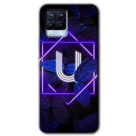 Realme 8 Pro Dark Neon Yaprak Ü Harfi Baskılı Uyumlu Silikon Kılıf