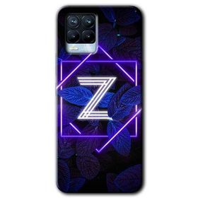 Realme 8 Pro Dark Neon Yaprak Z Harfi Baskılı Uyumlu Silikon Kılıf