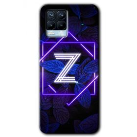 Realme 8 Pro Dark Neon Yaprak Z Harfi Baskılı Uyumlu Silikon Kılıf