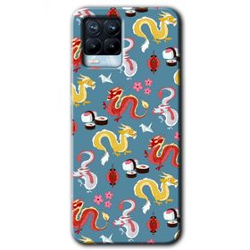 Realme 8 Pro Funky Dragon Baskılı Uyumlu Silikon Kılıf