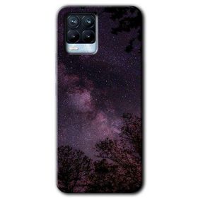 Realme 8 Pro Gece Galaksi Baskılı Uyumlu Silikon Kılıf