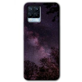 Realme 8 Pro Gece Galaksi Baskılı Uyumlu Silikon Kılıf
