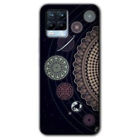 Realme 8 Pro Gezegen Döngüsü Baskılı Uyumlu Silikon Kılıf