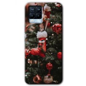 Realme 8 Pro Happy New Year Baskılı Uyumlu Silikon Kılıf