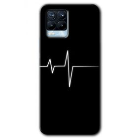 Realme 8 Pro Heart Rytm Baskılı Uyumlu Silikon Kılıf