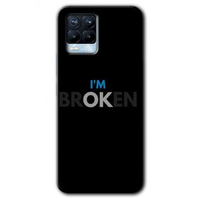 Realme 8 Pro Im Broken Baskılı Uyumlu Silikon Kılıf