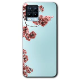 Realme 8 Pro Japon Çiçeği Baskılı Uyumlu Silikon Kılıf