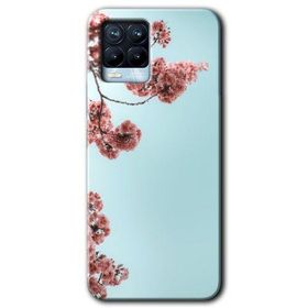 Realme 8 Pro Japon Çiçeği Baskılı Uyumlu Silikon Kılıf