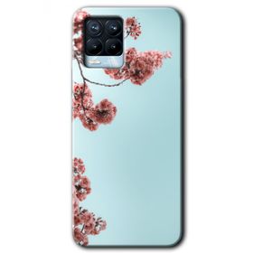 Realme 8 Pro Japon Çiçeği Baskılı Uyumlu Silikon Kılıf