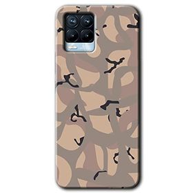 Realme 8 Pro Kamuflaj 6 Baskılı Uyumlu Silikon Kılıf