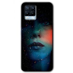 Realme 8 Pro Karanlık Kadın Baskılı Uyumlu Silikon Kılıf