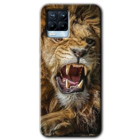 Realme 8 Pro King Lion Baskılı Uyumlu Silikon Kılıf