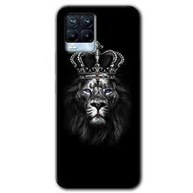 Realme 8 Pro King Lion Baskılı Uyumlu Silikon Kılıf