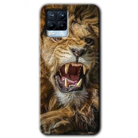 Realme 8 Pro King Lion Baskılı Uyumlu Silikon Kılıf