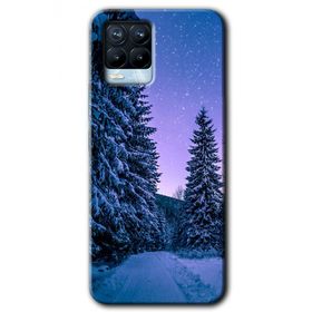Realme 8 Pro Kış Manzarası Baskılı Uyumlu Silikon Kılıf
