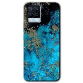 Realme 8 Pro Klas Mermer Baskılı Uyumlu Silikon Kılıf