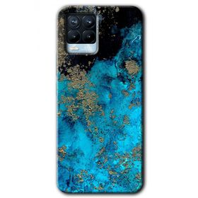 Realme 8 Pro Klas Mermer Baskılı Uyumlu Silikon Kılıf