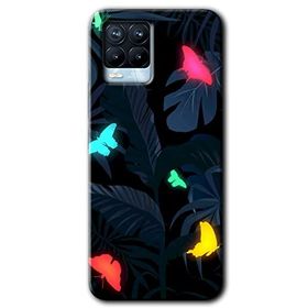 Realme 8 Pro Lighter Butterfly Baskılı Uyumlu Silikon Kılıf