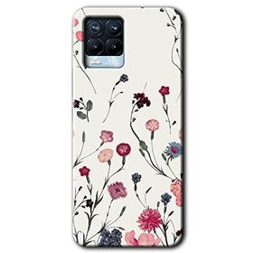 Realme 8 Pro Mat Çiçek Baskılı Uyumlu Silikon Kılıf