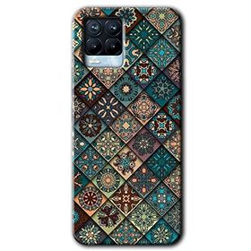 Realme 8 Pro Mat Mandala Baskılı Uyumlu Silikon Kılıf