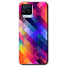 Realme 8 Pro Multi Oblique Baskılı Uyumlu Silikon Kılıf