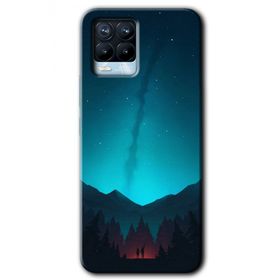 Realme 8 Pro Night Fores Mount Baskılı Uyumlu Silikon Kılıf