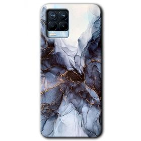 Realme 8 Pro Otantik Mermer Baskılı Uyumlu Silikon Kılıf