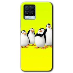 Realme 8 Pro Penguenler Baskılı Uyumlu Silikon Kılıf