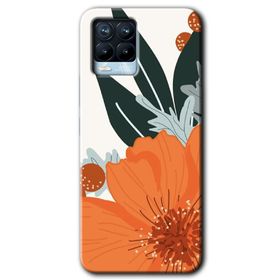 Realme 8 Pro Portakal Çiçeği Baskılı Uyumlu Silikon Kılıf