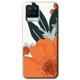 Realme 8 Pro Portakal Çiçeği Baskılı Uyumlu Silikon Kılıf