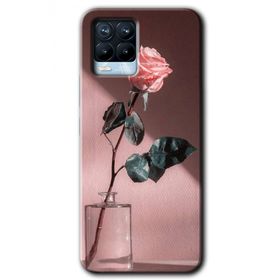 Realme 8 Pro Retro Gül Baskılı Uyumlu Silikon Kılıf