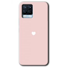 Realme 8 Pro Sade Kalp Baskılı Uyumlu Silikon Kılıf