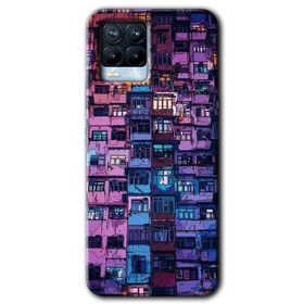 Realme 8 Pro Şehir Görünümü Baskılı Uyumlu Silikon Kılıf