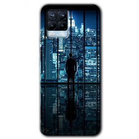 Realme 8 Pro Şehir Manzarası Baskılı Uyumlu Silikon Kılıf