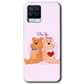 Realme 8 Pro Sevgili Ayıcık Baskılı Uyumlu Silikon Kılıf
