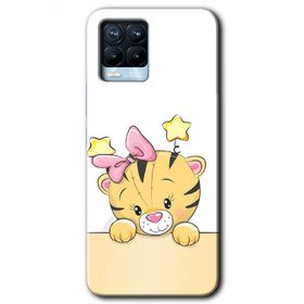Realme 8 Pro Sevimli Kedi Baskılı Uyumlu Silikon Kılıf