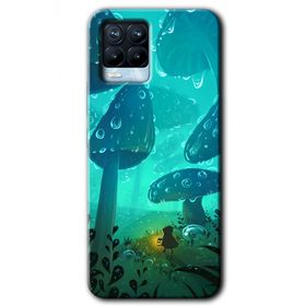 Realme 8 Pro Silhoutte Dropss Baskılı Uyumlu Silikon Kılıf