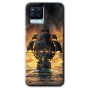 Realme 8 Pro Siyah İnci Baskılı Uyumlu Silikon Kılıf