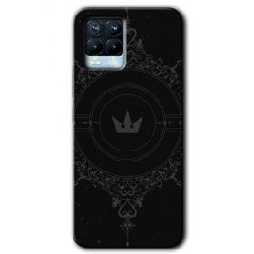 Realme 8 Pro Siyah Mandala 1 Baskılı Uyumlu Silikon Kılıf