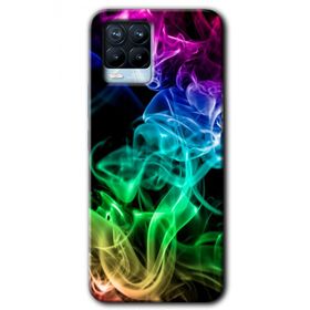 Realme 8 Pro Smoke Colorful Baskılı Uyumlu Silikon Kılıf
