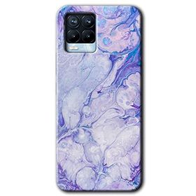 Realme 8 Pro Spots Lilac Baskılı Uyumlu Silikon Kılıf