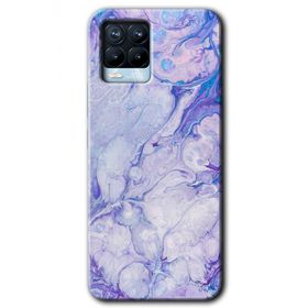 Realme 8 Pro Spots Lilac Baskılı Uyumlu Silikon Kılıf