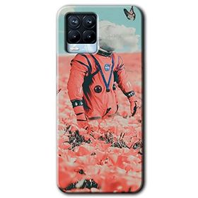 Realme 8 Pro Uzay Bahçesi Baskılı Uyumlu Silikon Kılıf